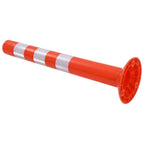 Bolardos de control de tráfico plástico 75 cm 2 unidades