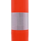 Bolardos de control de tráfico plástico 75 cm 2 unidades