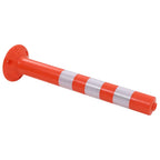 Bolardos de control de tráfico plástico 75 cm 5 unidades