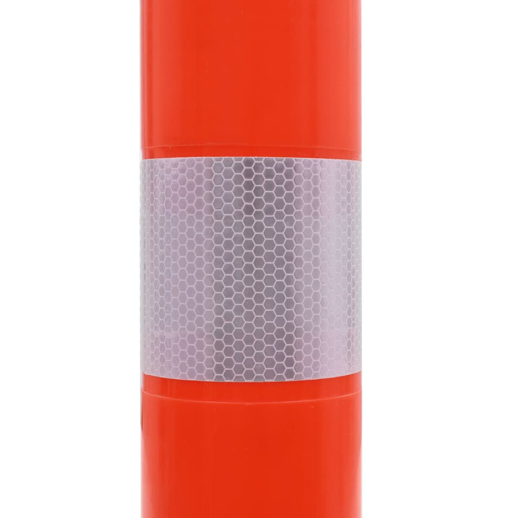 Bolardos de control de tráfico plástico 75 cm 5 unidades