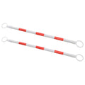 Barras retráctiles de cono de tráfico 2 uds plástico 116-197 cm