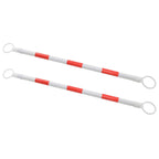 Barras retráctiles de cono de tráfico 2 uds plástico 116-197 cm