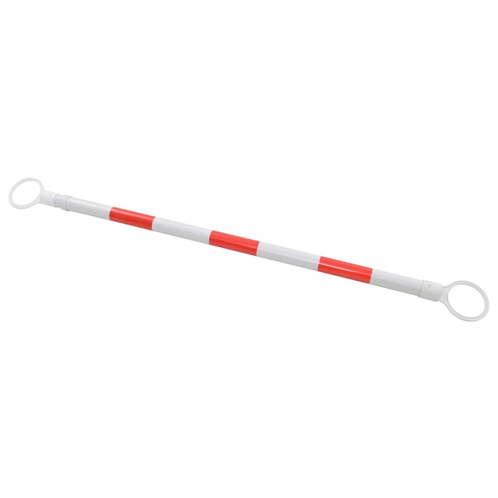 Barras retráctiles de cono de tráfico 2 uds plástico 116-197 cm