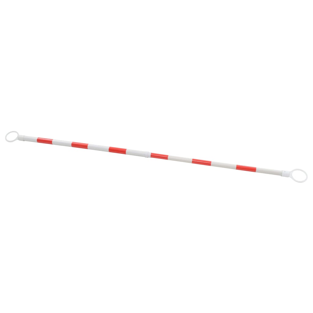 Barras retráctiles de cono de tráfico 2 uds plástico 116-197 cm