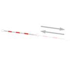 Barras retráctiles de cono de tráfico 2 uds plástico 116-197 cm