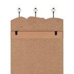 Perchero de pared con 6 ganchos 120x40 cm
