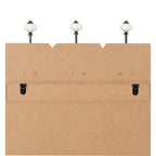 Perchero de pared FAMILY RULES con 6 ganchos 120x40 cm