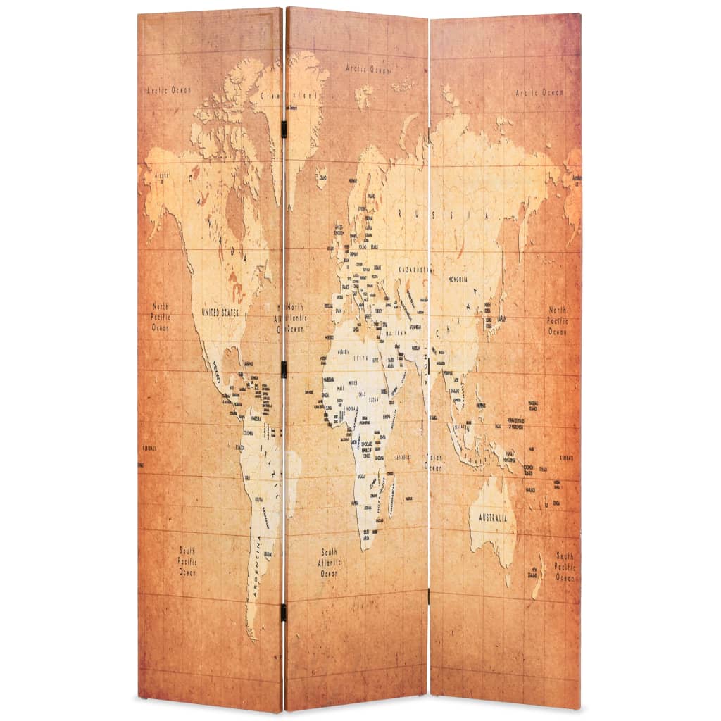 Biombo divisor plegable 120x170 cm bus Londres blanco y negro