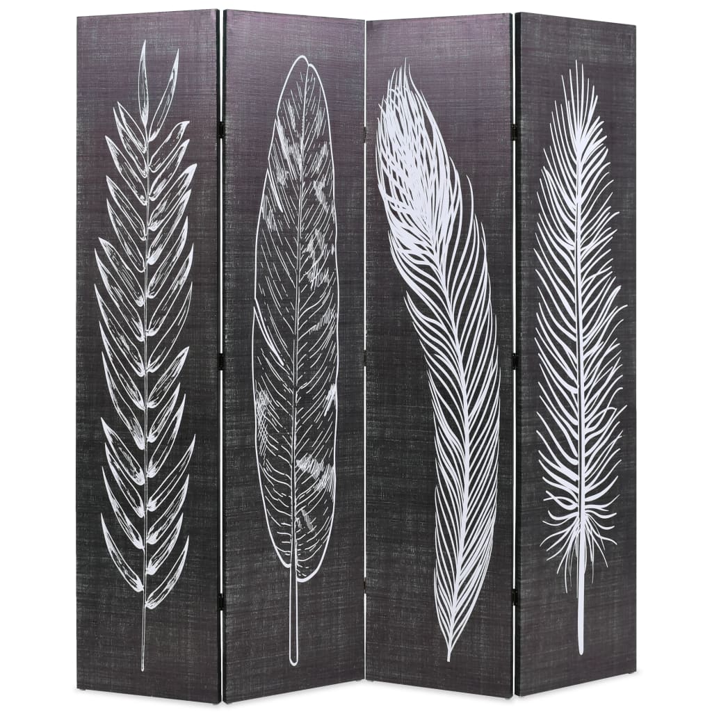 Biombo divisor plegable 160x170 cm bus Londres blanco y negro