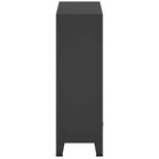 Armario metálico de estilo industrial 67x35x107 cm negro