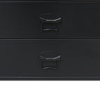 Cajonera metálica de estilo industrial 78x40x93 cm negro