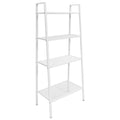 Estantería escalera 4 niveles metal blanco