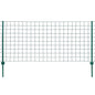 Euro Valla de acero verde 20x0,8 m