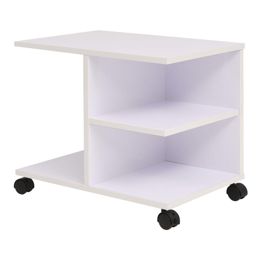 Oak rolling shelving unit 50x35x42 cm