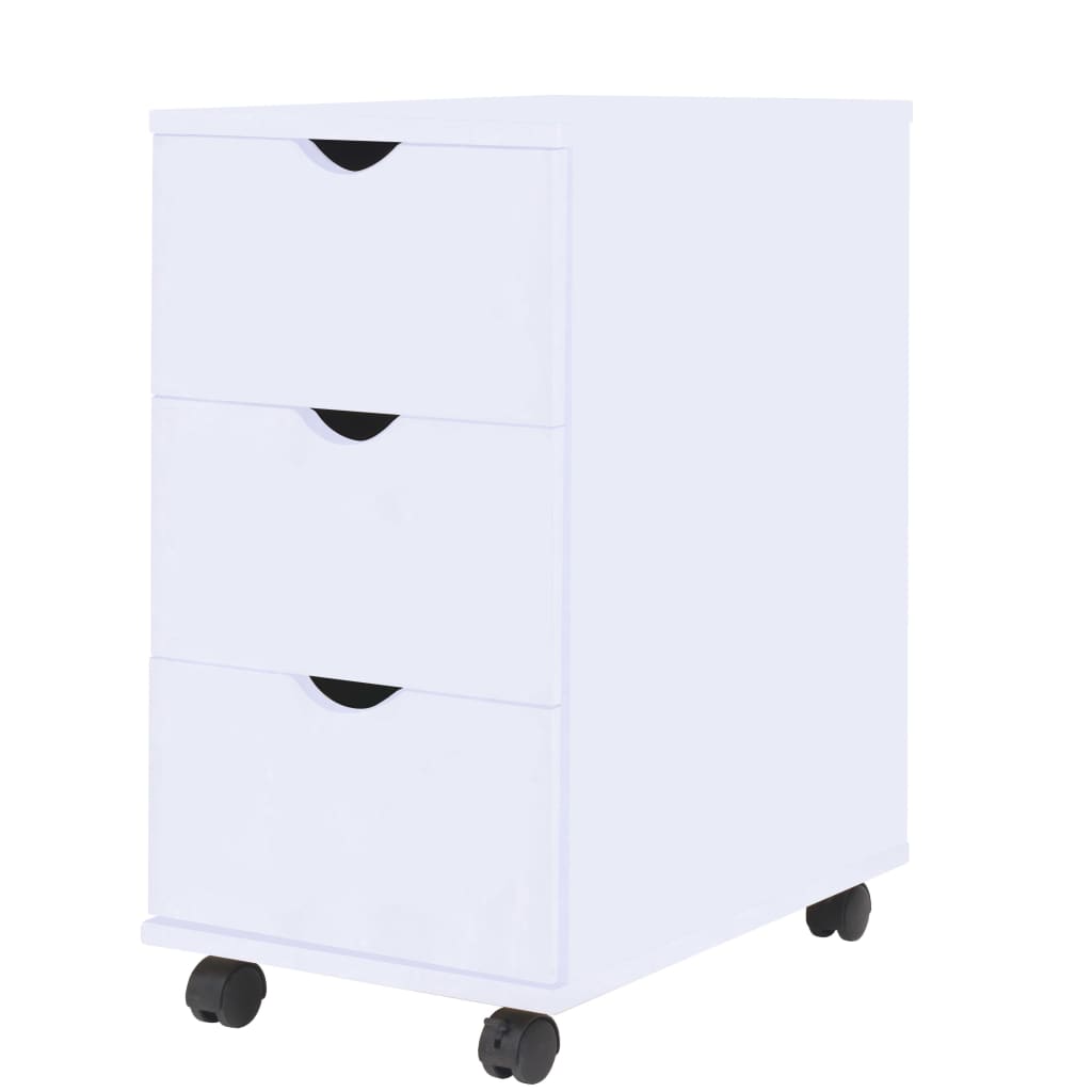 Cajonera de madera 33x45x60 cm color roble
