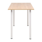 Mesa de comedor 120x60x73 cm color roble y blanco