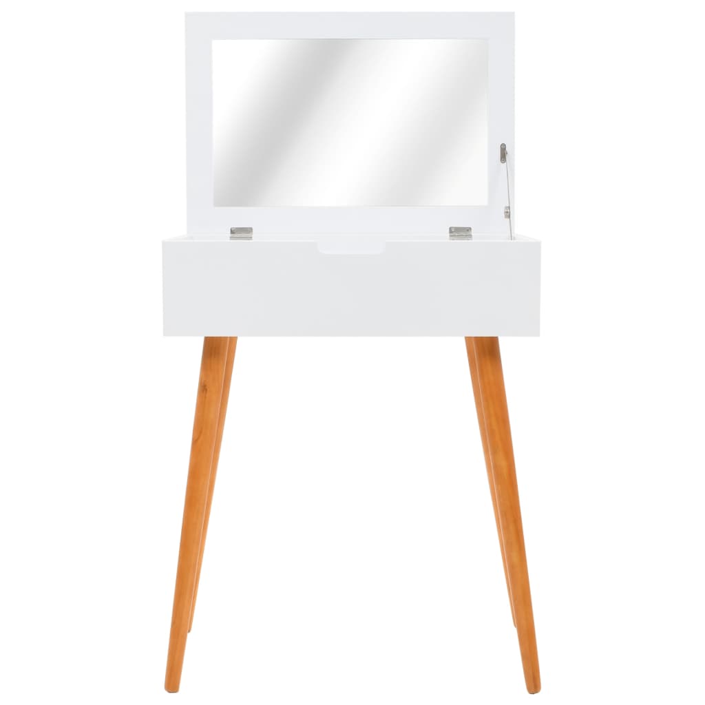 Tocador con espejo de MDF 60x40x75 cm