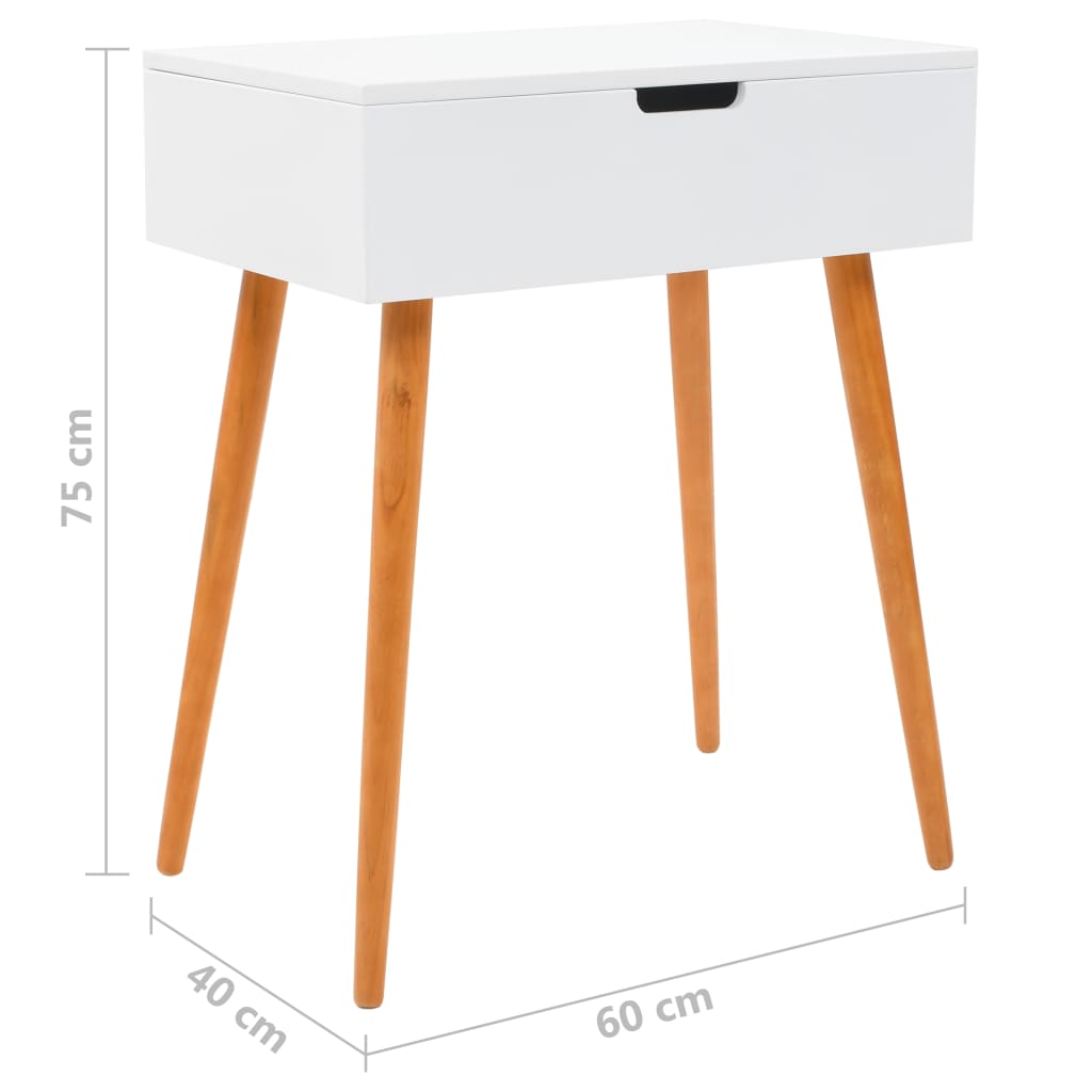 Tocador con espejo de MDF 60x40x75 cm