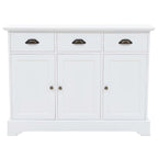 Aparador con 3 puertas MDF y madera de pino 105x35x77,5 cm