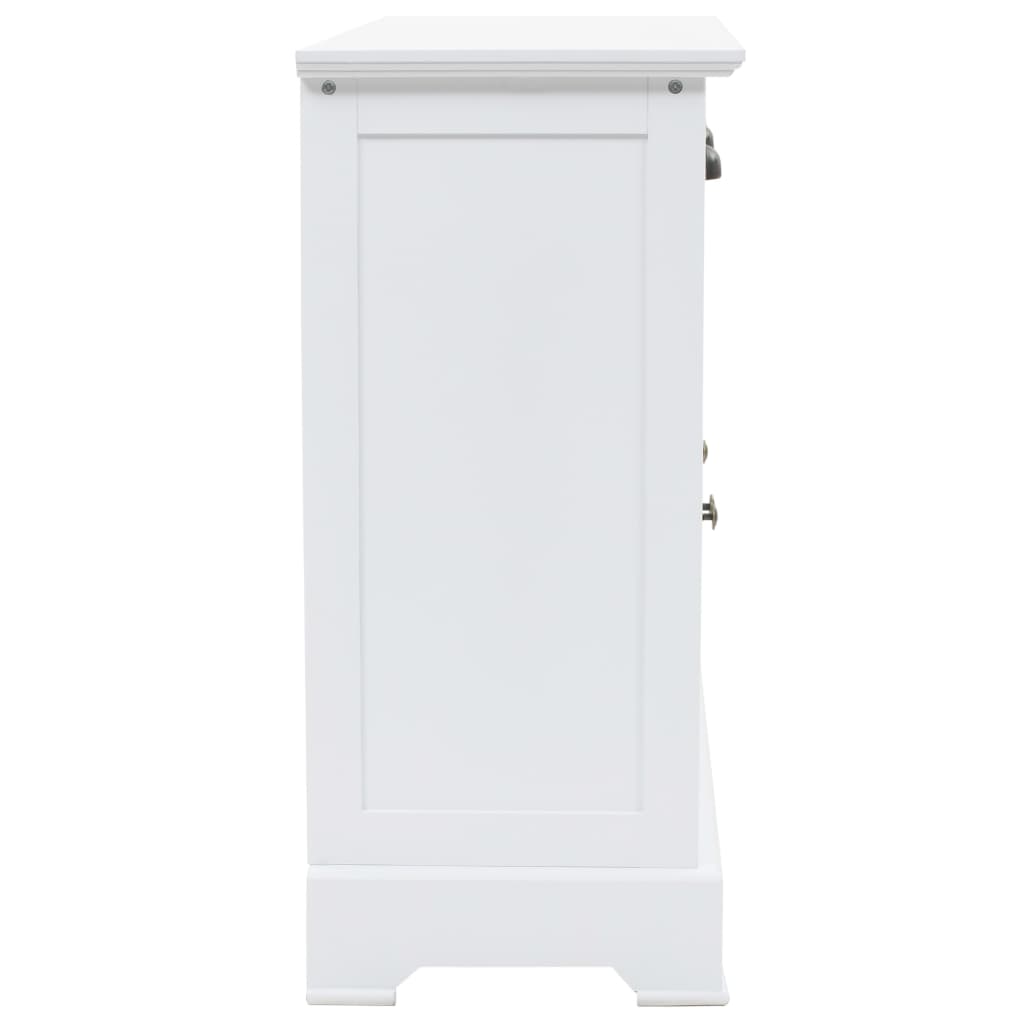 Aparador con 3 puertas MDF y madera de pino 105x35x77,5 cm