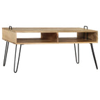 Mesa de centro de madera maciza de mango 100x60x45 cm