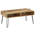 Mesa de centro de madera maciza de mango 100x60x45 cm