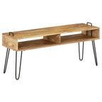 Mueble para TV madera maciza de mango 110x35x45 cm