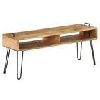 Mueble para TV madera maciza de mango 110x35x45 cm