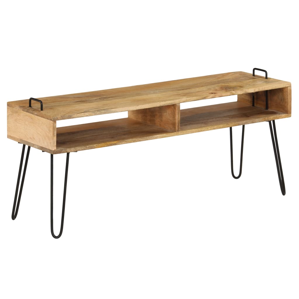 Mueble para TV madera maciza de mango 110x35x45 cm