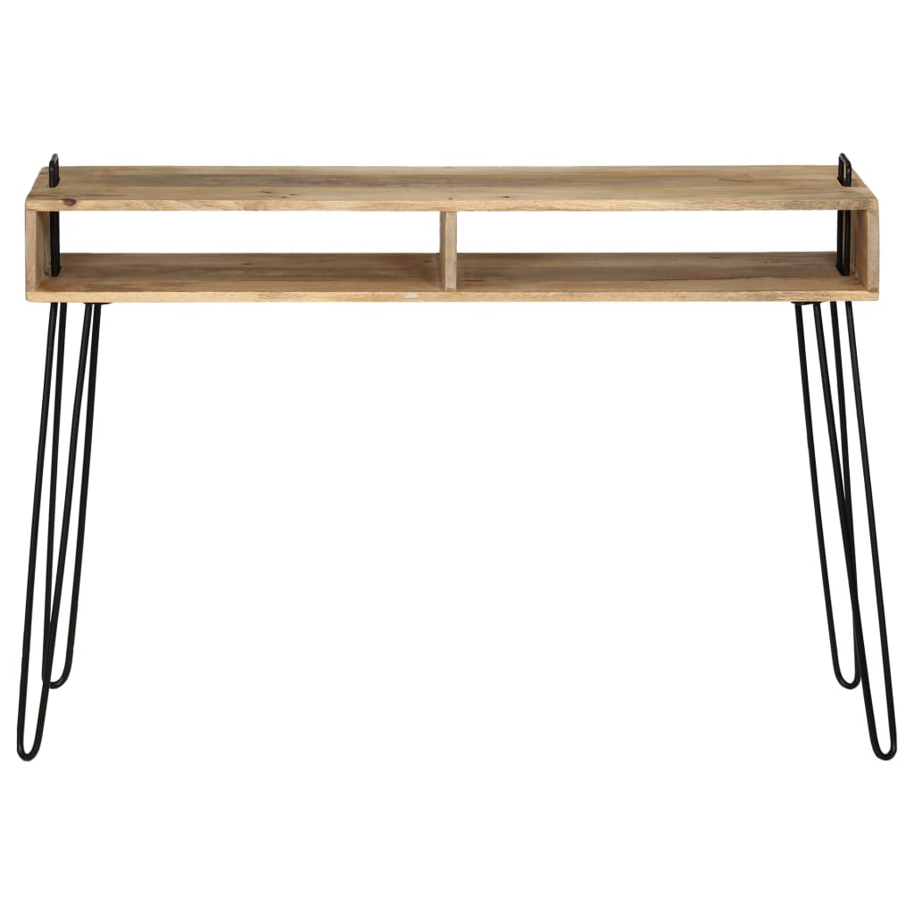 Mesa consola de madera maciza de mango 115x35x76 cm