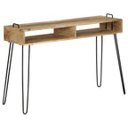 Mesa consola de madera maciza de mango 115x35x76 cm