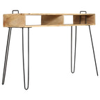 Mesa consola de madera maciza de mango 115x35x76 cm