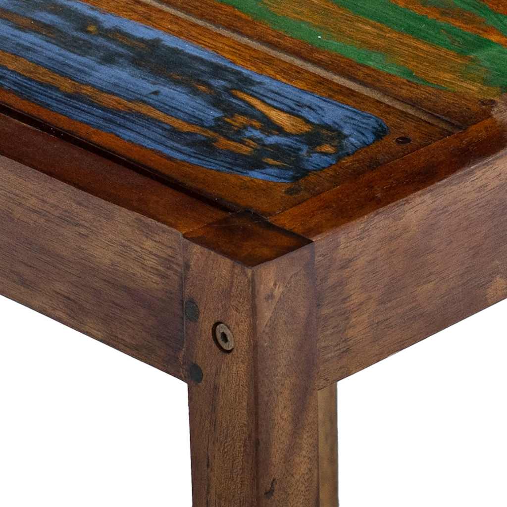Taburetes de cocina 2 unidades madera maciza reciclada
