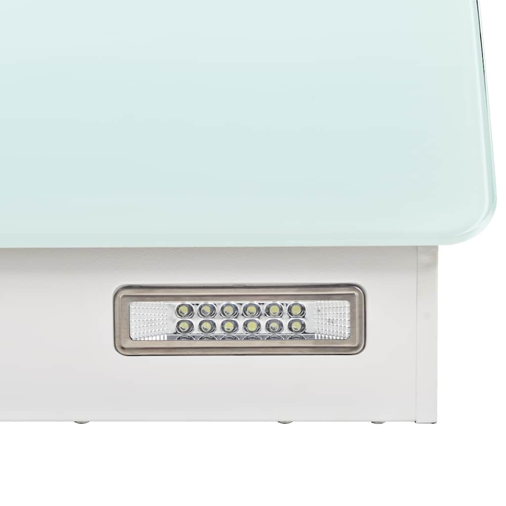 Campana extractora de pared acero inox blanca 756 m³/h 60 cm