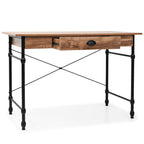 Mesa escritorio con cajón 110x55x75 cm color roble