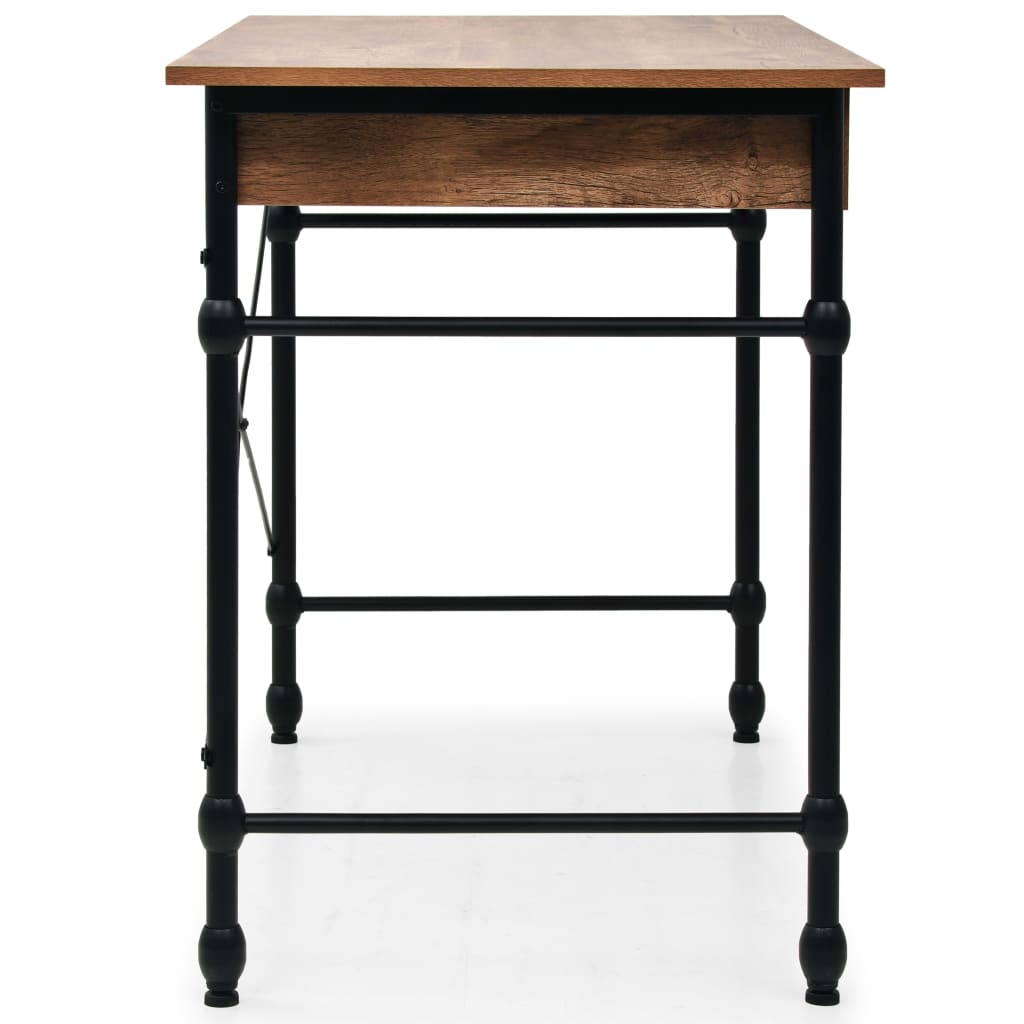 Mesa escritorio con cajón 110x55x75 cm color roble