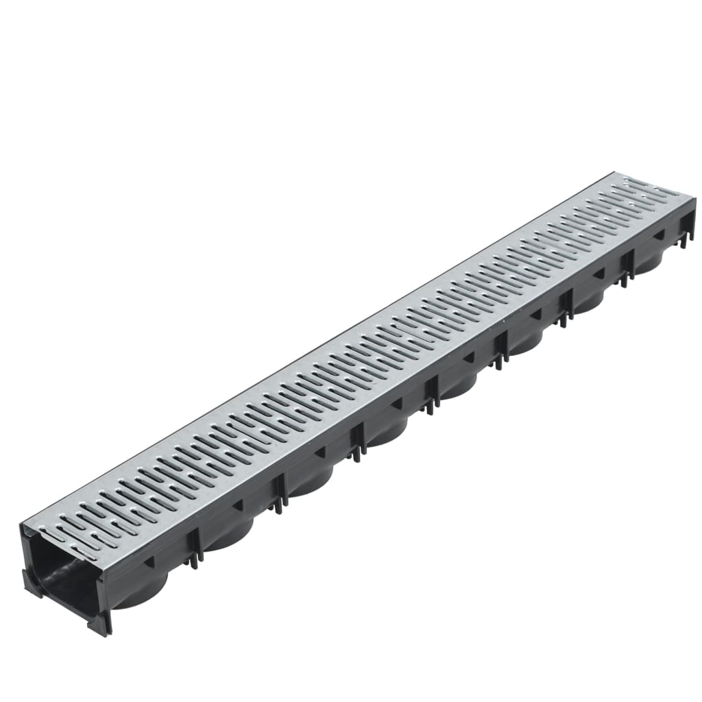 Canales de drenaje 3 unidades acero galvanizado 3 m