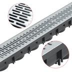 Canales de drenaje 3 unidades acero galvanizado 3 m