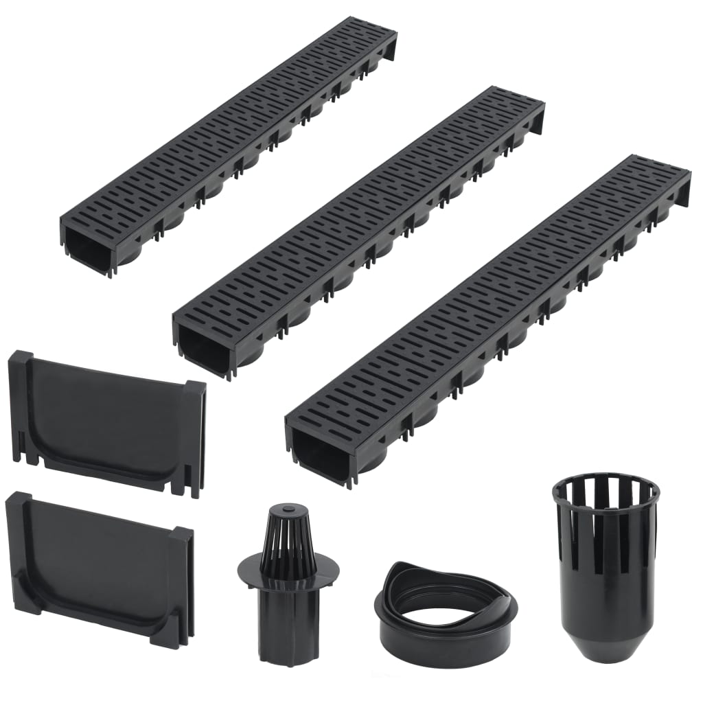 Canales de drenaje 3 unidades acero galvanizado 3 m