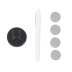 Pizarra magnética de pared negra vidrio 100x60 cm