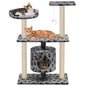 Rascador para gatos con poste de sisal 60 cm beige