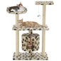 Rascador para gatos con poste de sisal 60 cm beige