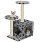 Rascador para gatos con poste de sisal 60 cm beige