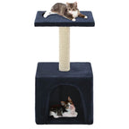Rascador para gatos con poste de sisal 40 cm beige y marrón