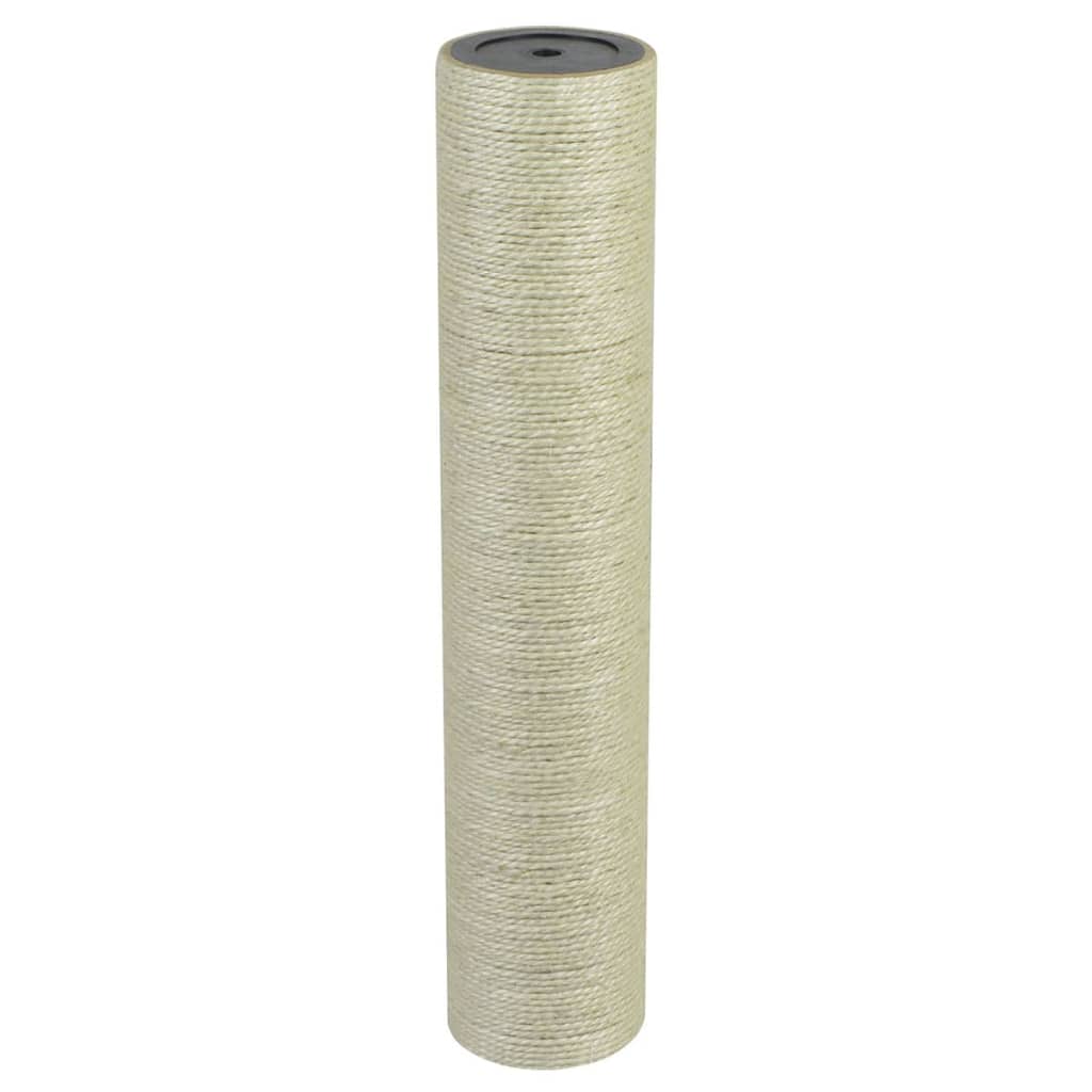 Poste rascador para gatos 8x40 cm 8 mm beige