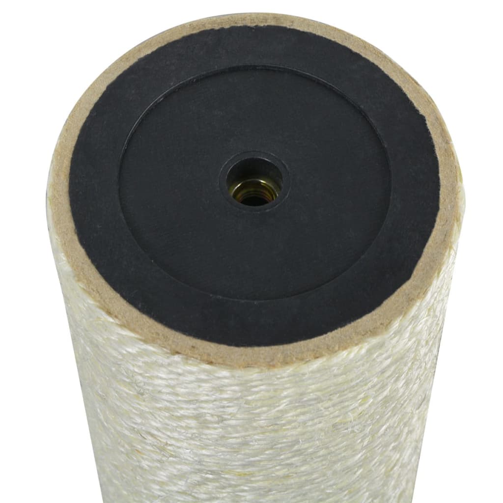Poste rascador para gatos 8x40 cm 8 mm beige