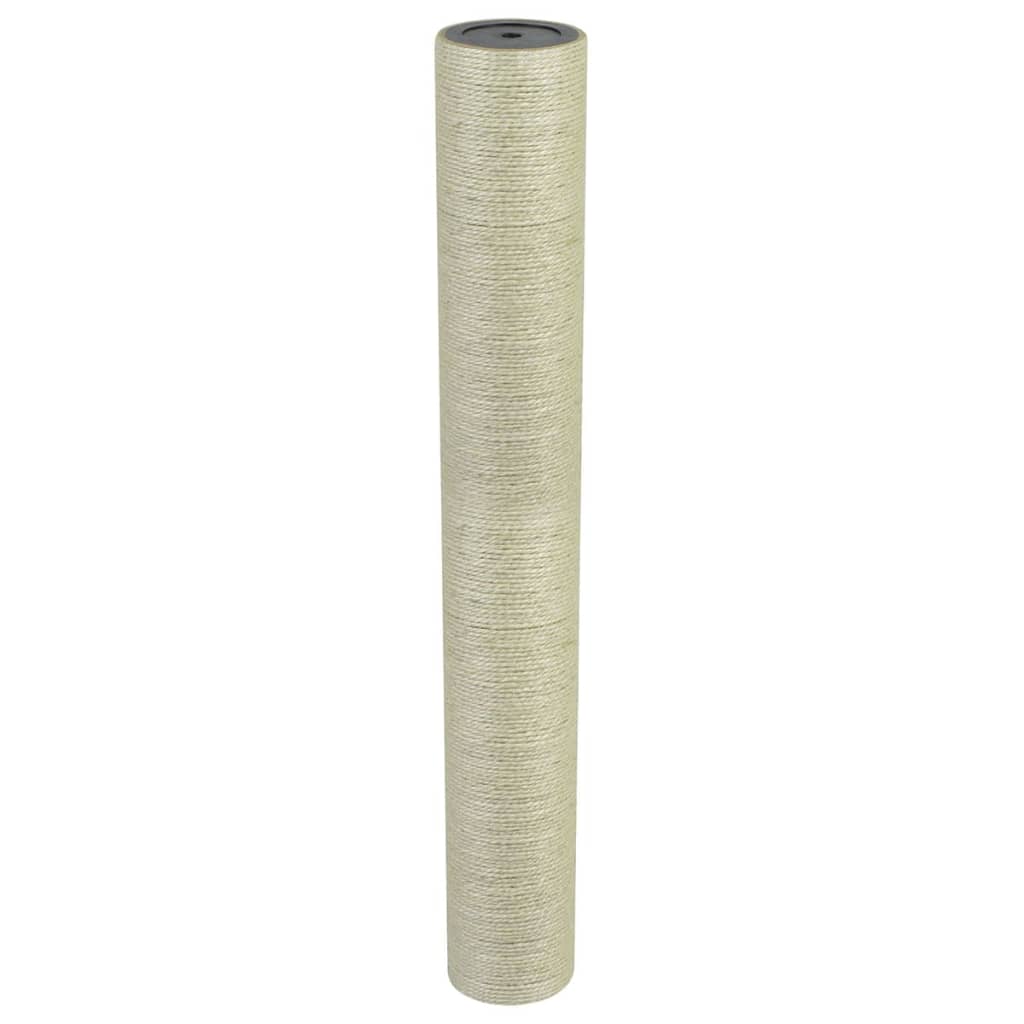 Poste rascador para gatos 8x60 cm 8 mm beige
