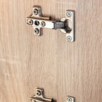 Mueble de salón de pared para TV con luces LED roble Sonoma