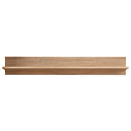 Mueble de salón de pared para TV con luces LED roble Sonoma