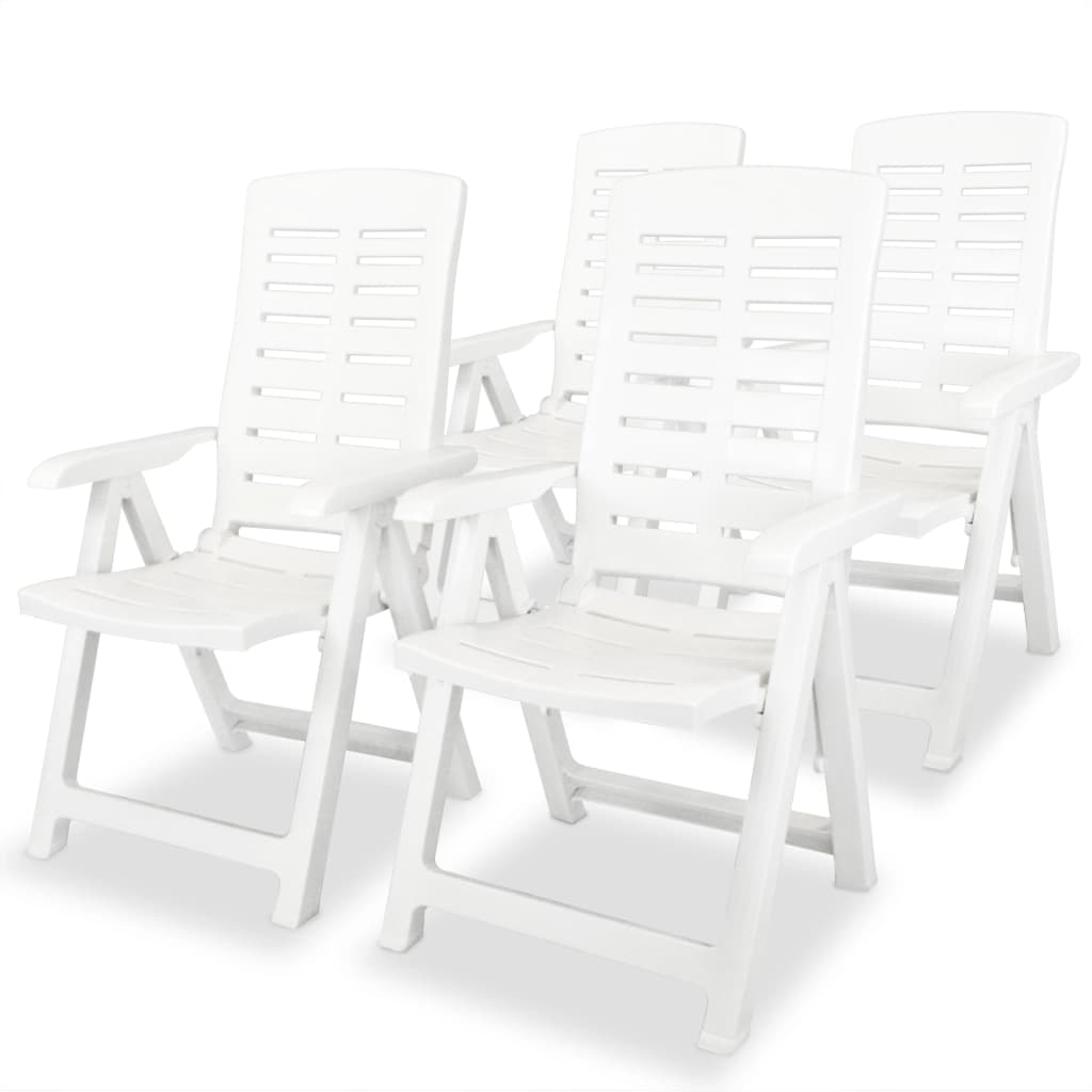 Folding garden chair 2 units green plastic